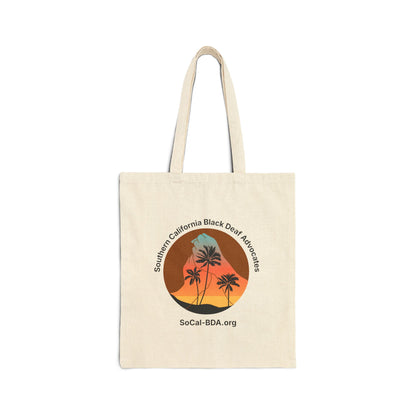 Tote Bag with Southern California Black Deaf Advocates logo