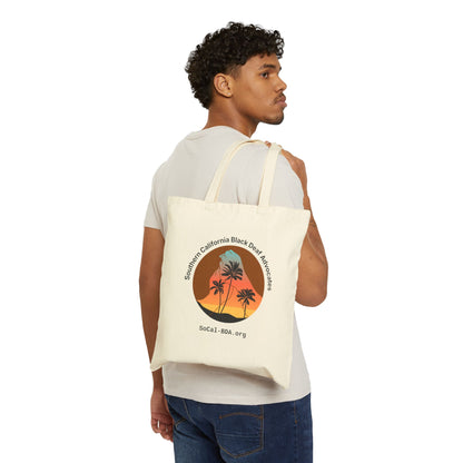 Tote Bag with Southern California Black Deaf Advocates logo